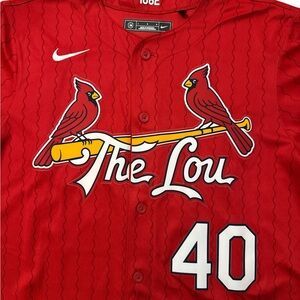 St. Louis Cardinals Willson Contreras Red Nike City Connect Jersey Men’s Large